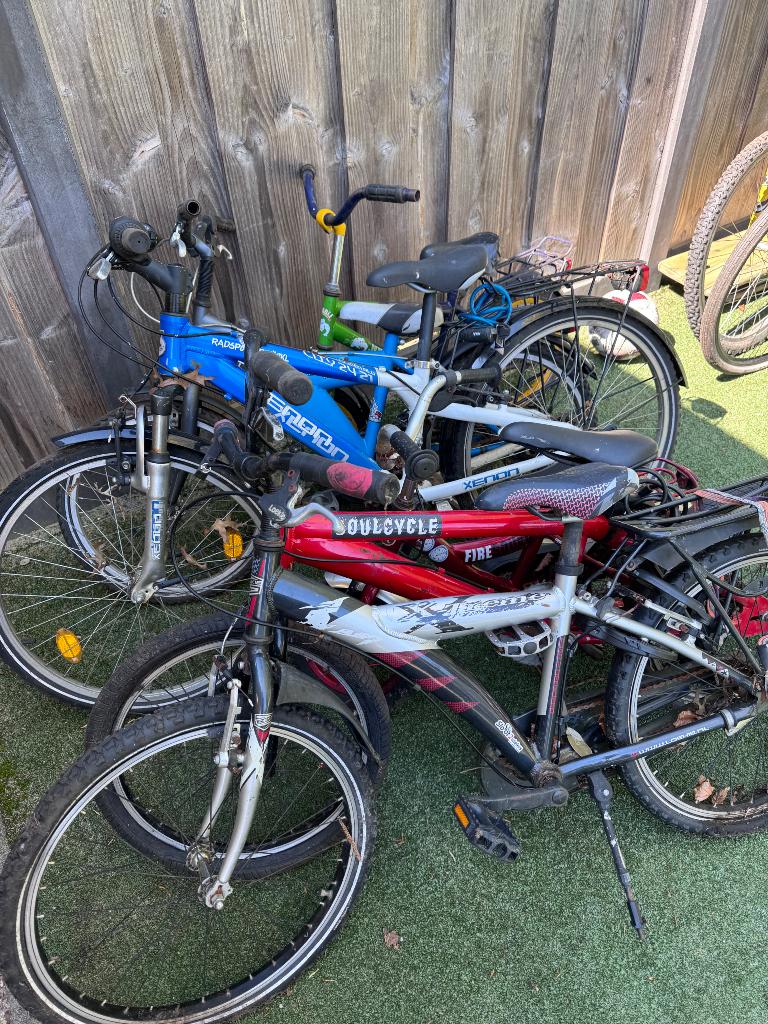 6 Oude opknap kinderfietsen, Ophalen, Gebruikt, Velgrem, Loekie