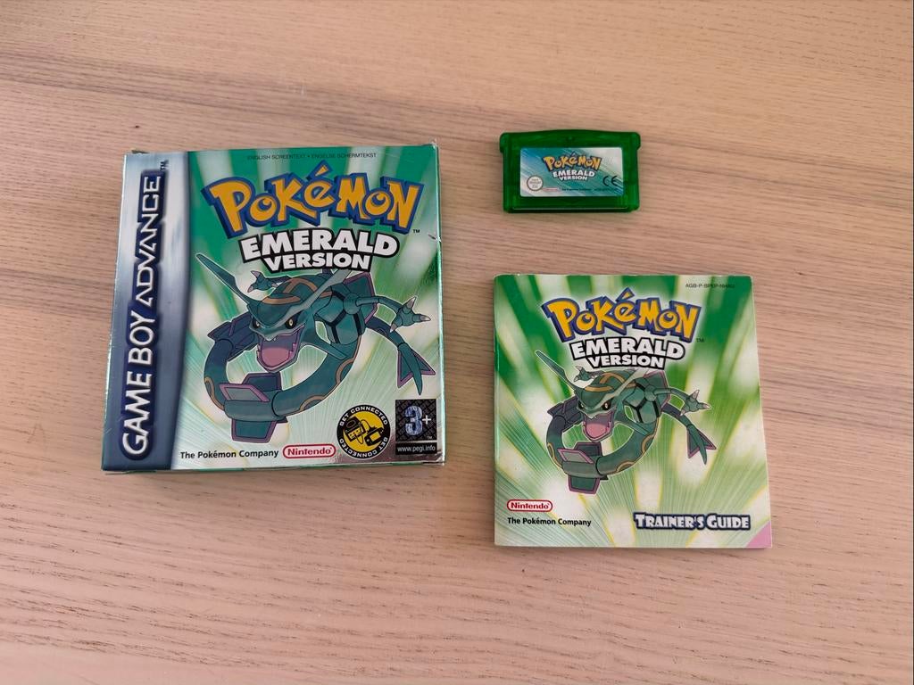 Pokemon Emerald incl. doosje en handleiding, Gebruikt, 1 speler, Ophalen of Verzenden, Role Playing Game (Rpg)