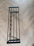 Zwarte metalen wandkapstok met haken, Zo goed als nieuw, Minder dan 100 cm, Metaal, Ophalen