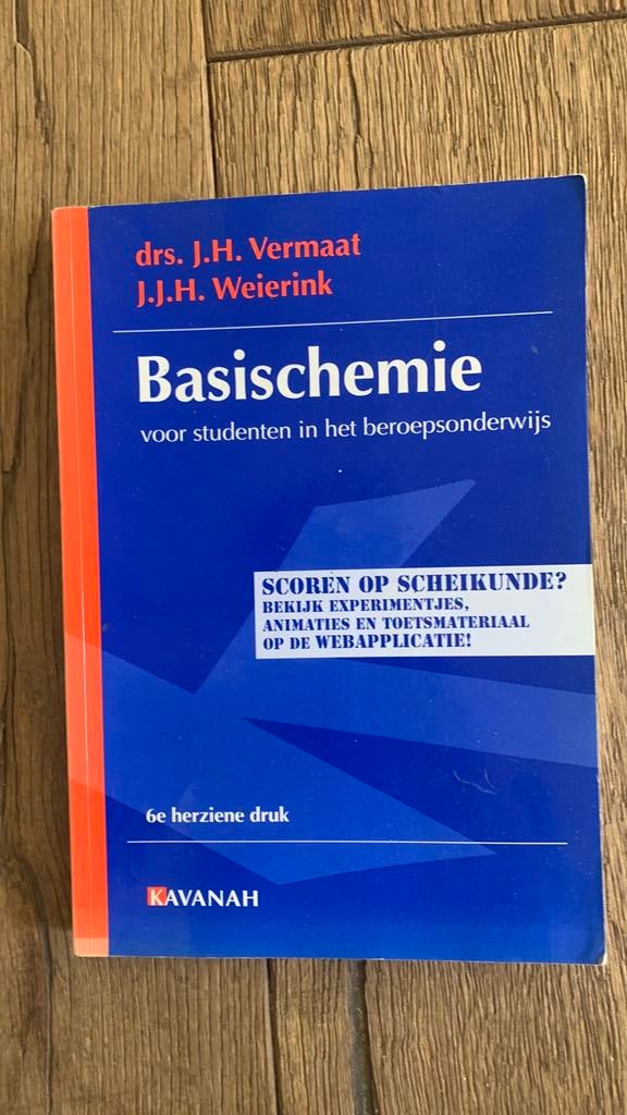 Basischemie - Vermaat scheikunde, Boeken, Ophalen of Verzenden, Zo goed als nieuw, Natuurwetenschap