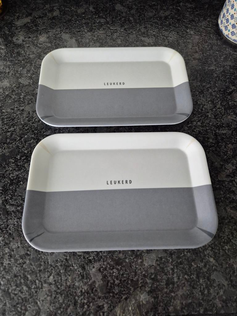 ZUSSS - Melamine dienbladen " Leukerd" 2 stuks, Ophalen of Verzenden, Overige typen
