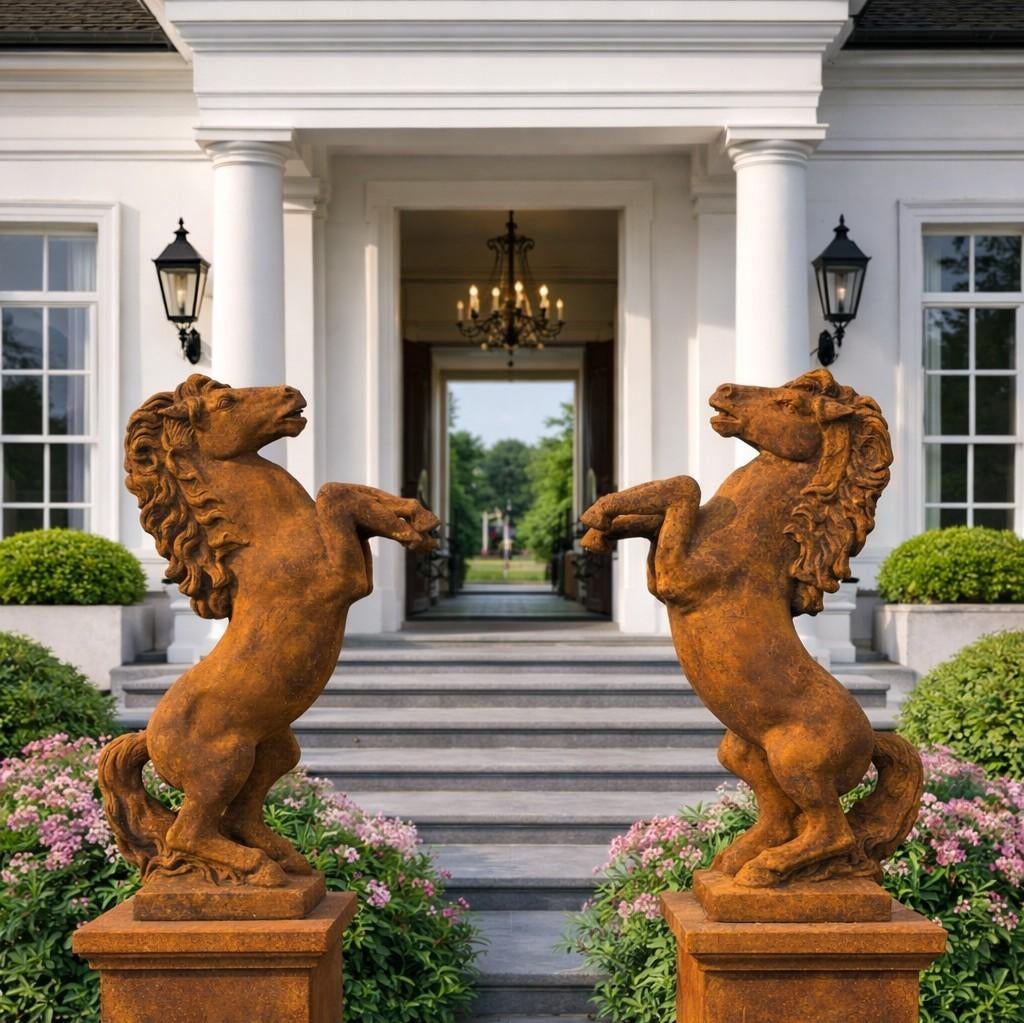 20 % korting op onze betonnen paarden beelden, Tuin en Terras, Ophalen of Verzenden, Nieuw