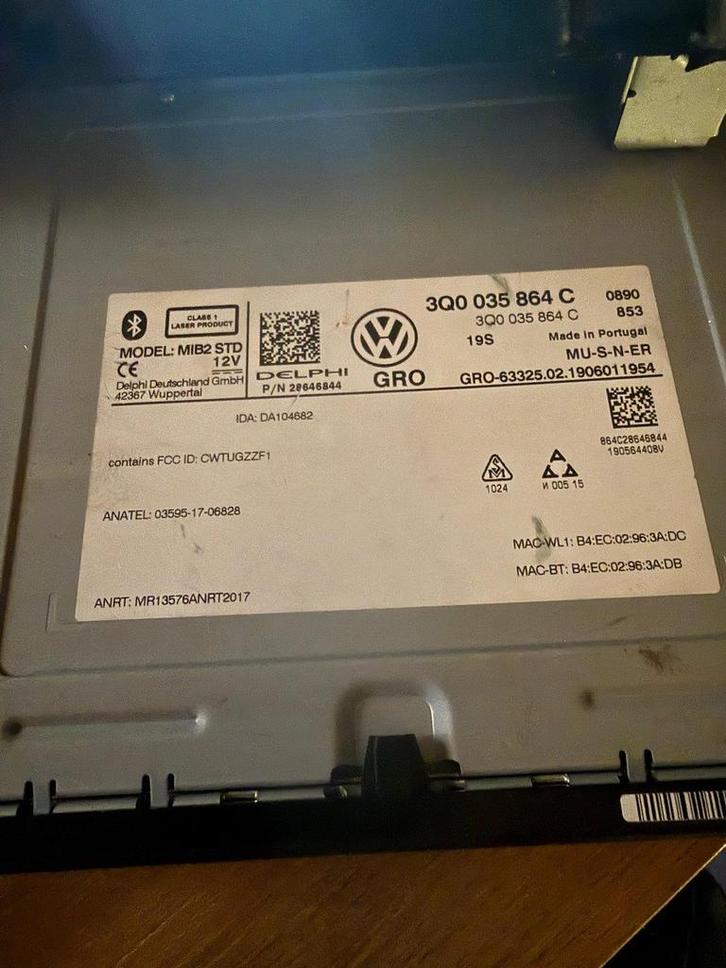 Volkswagen Discover Media MIB2 module PLUG&PLAY (Geen DAB), Auto diversen, Autoradio's, Gebruikt, Ophalen of Verzenden