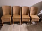Lloyd Loom stoelen 4x, Bruin, Ophalen of Verzenden, Zo goed als nieuw, Vier