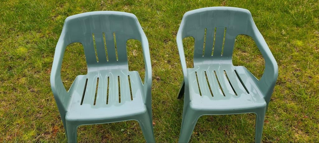 Kuipstoelen., Tuin en Terras, Ophalen, Gebruikt, Kunststof