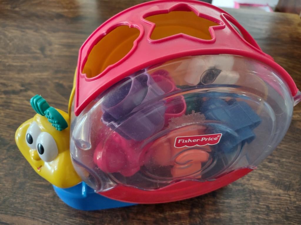 Fisher-Price Vormen Sorteerslak met Blokken, Ophalen of Verzenden, Gebruikt, Overige typen