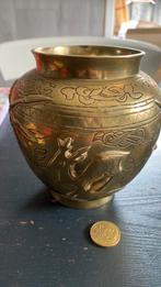 Mooie bronzen messing pot in goede staat, Ophalen of Verzenden