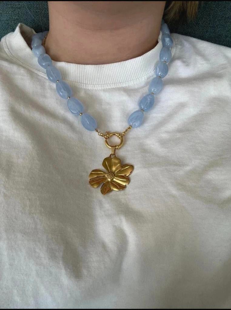 Handgemaakte kralenketting, Ophalen of Verzenden, Nieuw, Overige materialen