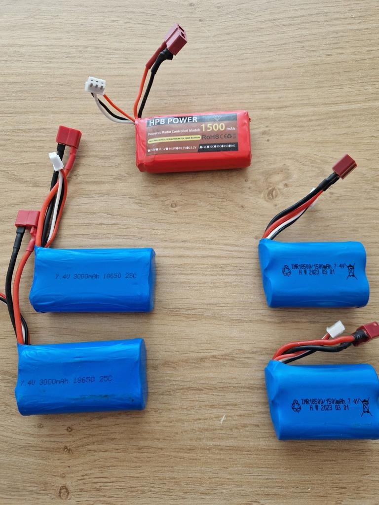 Lipo accu's 2s 25c, Elektro, Gebruikt, Ophalen of Verzenden, Onderdeel