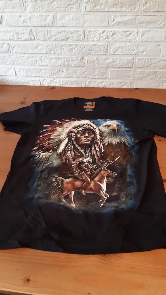 Heren T-shirt met indianenprint zo goed als nieuw, Ophalen of Verzenden