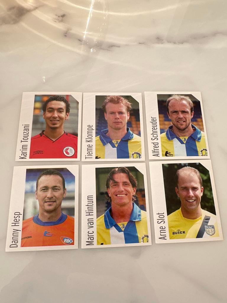 Panini Voetbal 2004 stickers met o.a. Arne Slot, Ophalen of Verzenden, Gebruikt, Overige binnenlandse clubs, Poster, Plaatje of Sticker