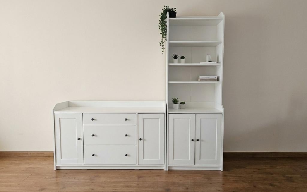 IKEA HAUGA Kast Wit - Veel opbergruimte, Ophalen of Verzenden, Gebruikt