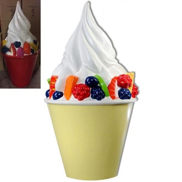 Frozen Yogurt ijsje 170 cm - frozenyogurt ijs van polyester, Ophalen, HorecaBeelden, Overige typen, Nieuw