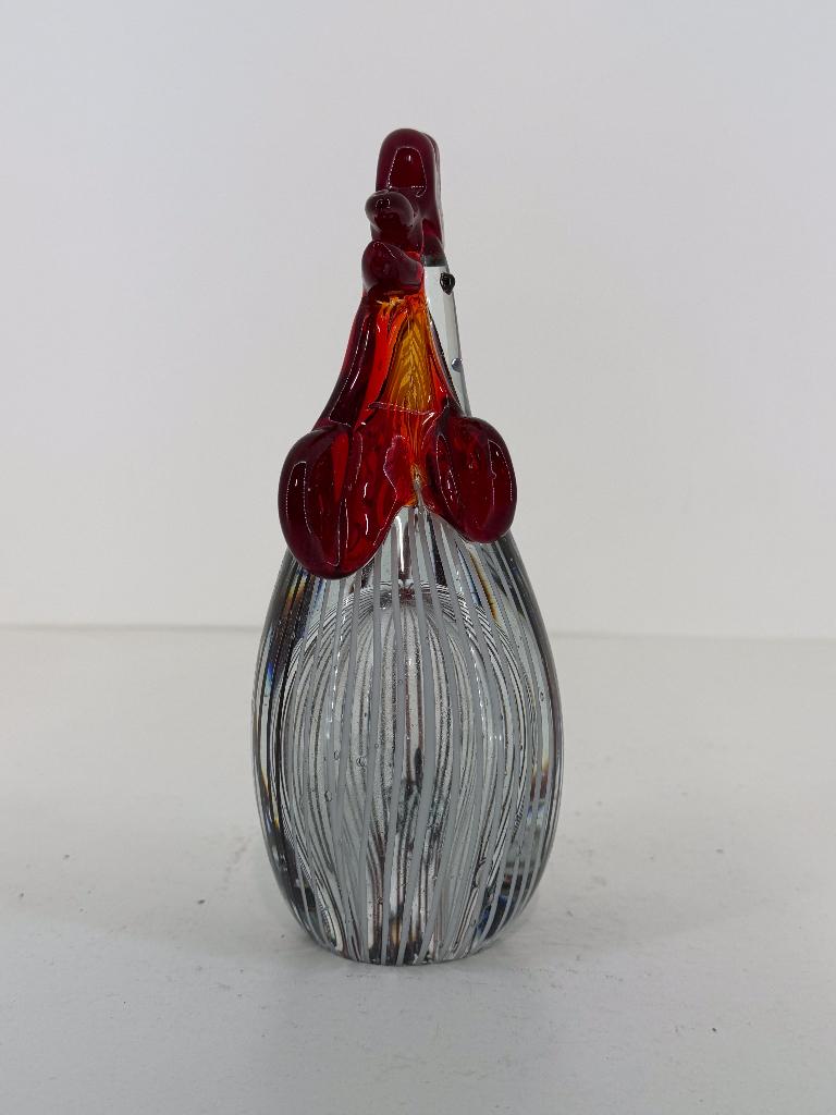 Vintage glazen kip – Murano stijl, Antiek en Kunst, Antiek | Glas en Kristal, Ophalen of Verzenden