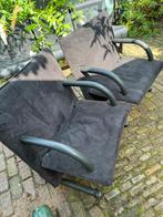 Arflex T-Line Burkhardt Vogtherr fauteuils Alcantara, Ophalen, Gebruikt, 75 tot 100 cm, Industrieel Chique Geometrisch Strak Modern Italiaans