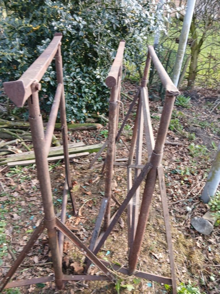 Metalen uitschuifbare schragen, Doe-het-zelf en Verbouw, Steigers, Ophalen, Overige typen, Minder dan 2 meter