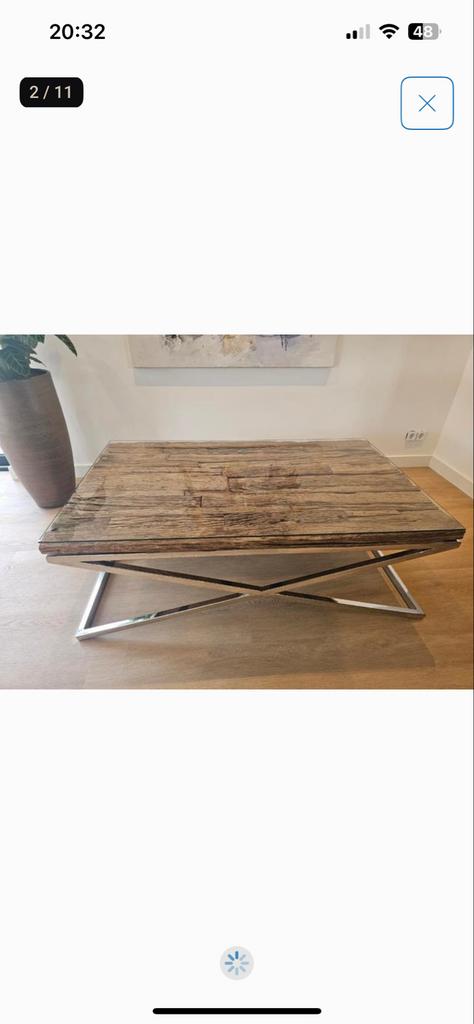 Richmond Interieurs Salontafel Eric Kuster Stijl, Huis en Inrichting, Tafels | Salontafels, 100 tot 150 cm, Minder dan 50 cm, Rechthoekig