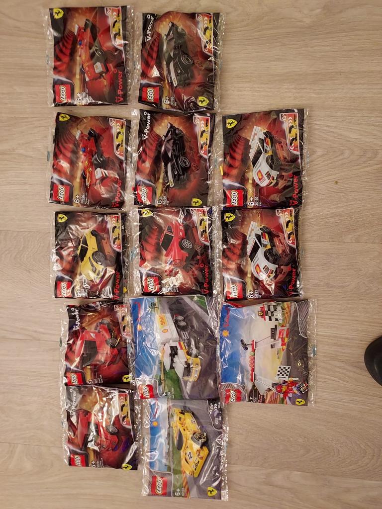 Shell Lego Ferrari bouwsetjes 13 stuks, 1:50 of kleiner, Auto, Nieuw, Ophalen