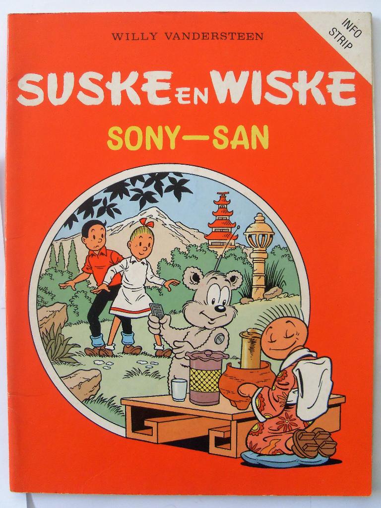Suske en Wiske Sony-San Reclame Uitgave Info strip, Boeken, Willy Vandersteen, Eén stripboek, Ophalen of Verzenden, Zo goed als nieuw