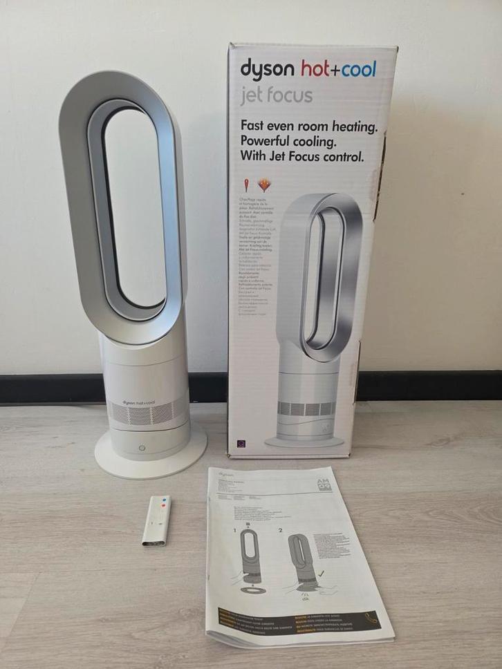 Dyson Hot + Cool Jet Focus AM09 Ventilator & Verwarming, Witgoed en Apparatuur, Ventilatoren, Zo goed als nieuw, Torenventilator
