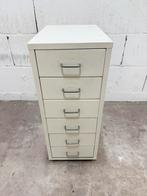 IKEA HELMER, Ladeblok op wielen, wit, 28x69 cm, Huis en Inrichting, Kasten | Ladekasten, Ophalen, Minder dan 50 cm, Gebruikt, 5 laden of meer
