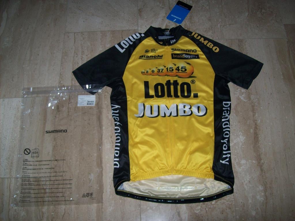 Nieuwe Shimano Team Lotto Jumbo shirt maat M, L, XL, XXL, Nieuw, Shimano, Bovenkleding, Heren