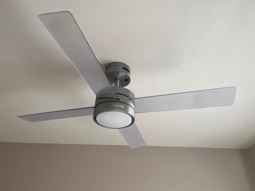 Plafond ventilator lamp, Ophalen, Ventilator met afstandsbediening, Gebruikt, Plafondventilator
