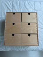 Klein houten ladekastje - opberger, Minder dan 50 cm, 5 laden of meer, Ophalen of Verzenden, Zo goed als nieuw
