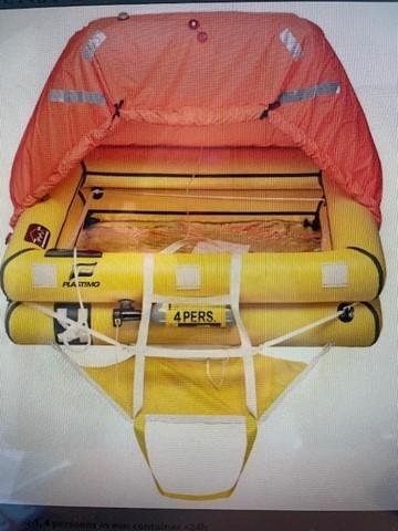 Plastimo Transocean reddingsvlot 4 personen in container, Watersport en Boten, Accessoires en Onderhoud, Overige typen, Ophalen