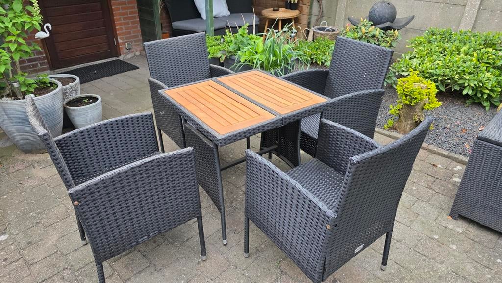 Tuinsetje, Tuin en Terras, Ophalen, Gebruikt, Kunststof, 2 zitplaatsen