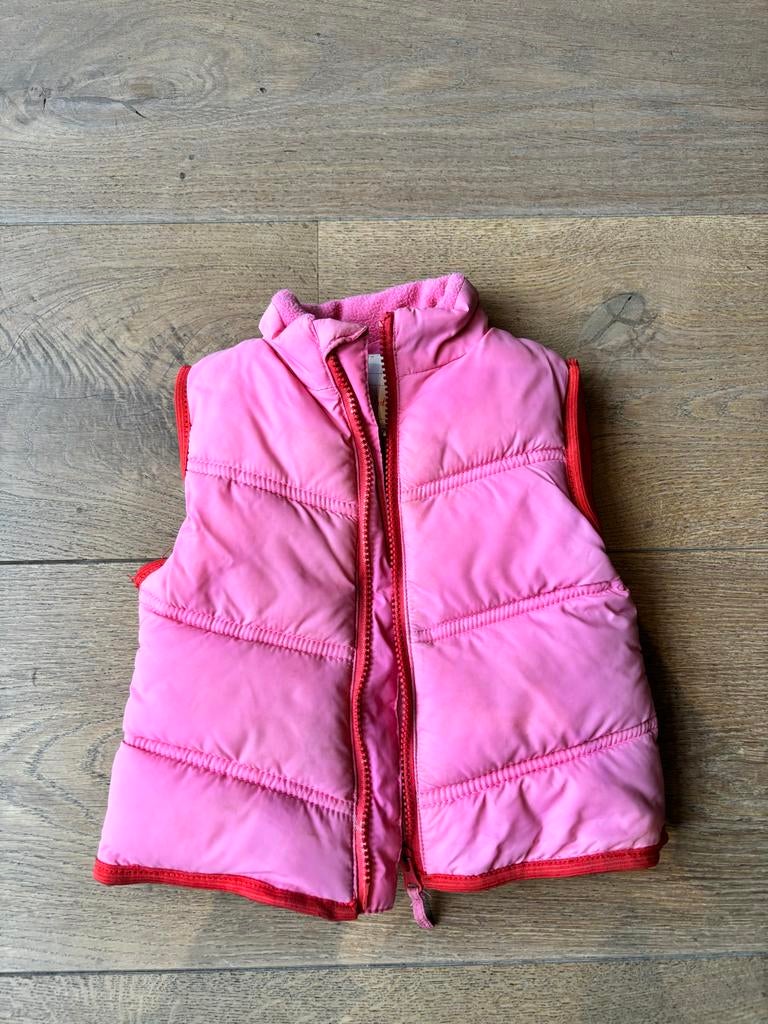 Roze meisjes bodywarmer maat 74, Ophalen of Verzenden, Zo goed als nieuw, Meisje, Jasje