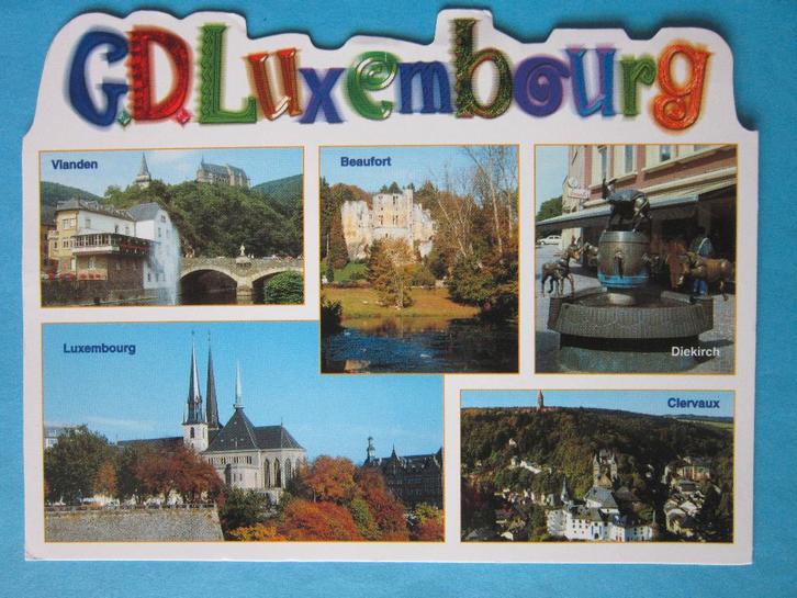Ansichtkaart: Luxemburg, Groeten uit..., Verzamelen, Ansichtkaarten | Buitenland, Gelopen, België en Luxemburg, 1980 tot heden