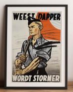 grote JEUGDSTORM Affiche Propaganda Poster n.s.b, Ophalen of Verzenden, Luchtmacht, Nederland, Foto of Poster