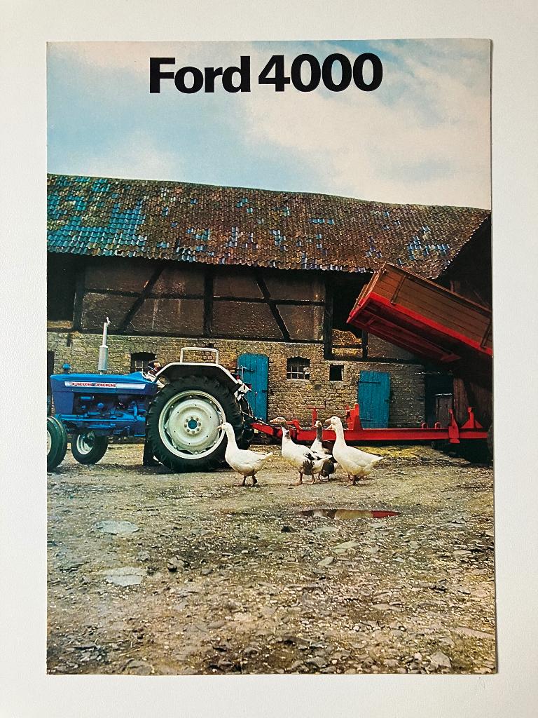 Ford 4000 trekker tractor folder brochure, Ophalen of Verzenden, Gelezen
