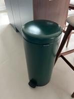 Brabantia pedaal prullenbak 30L donkergroen, Huis en Inrichting, Woonaccessoires | Prullenbakken, Ophalen, Gebruikt, Met pedaal