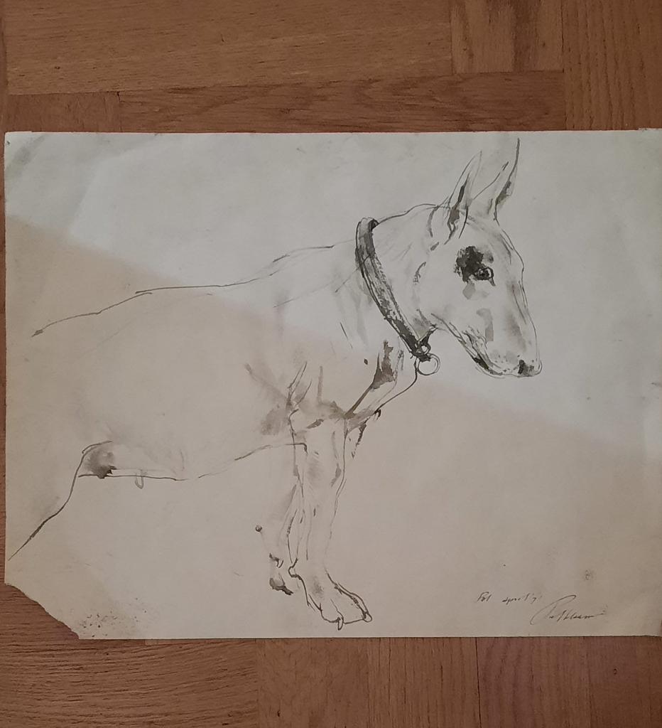 Originele tekening  gesigneerd door Piet Klaassen, Antiek en Kunst, Kunst | Tekeningen en Foto's, Ophalen
