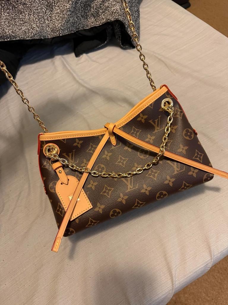 Louis Vuitton Carryall BB Monogram - Nieuw incl. Dustbag, Ophalen of Verzenden, Zo goed als nieuw, Bruin, Handtas