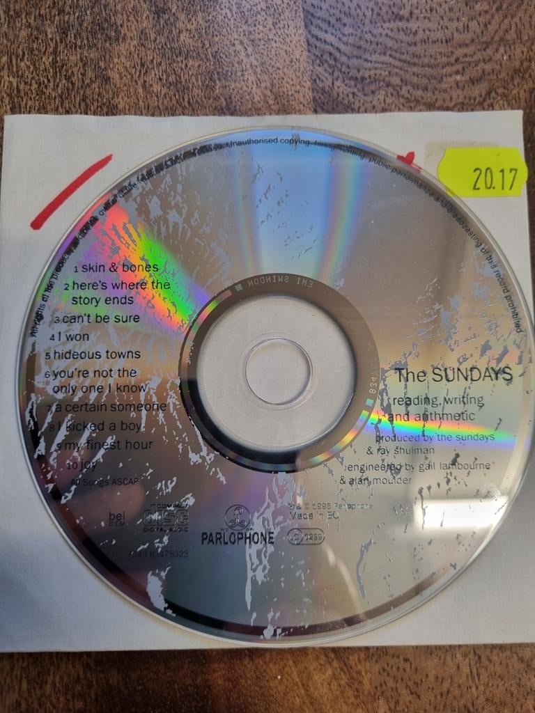 Cd The Sundays ‎– Reading, Writing And Arit

Alleen cd nr682, Ophalen of Verzenden, Zo goed als nieuw, Poprock