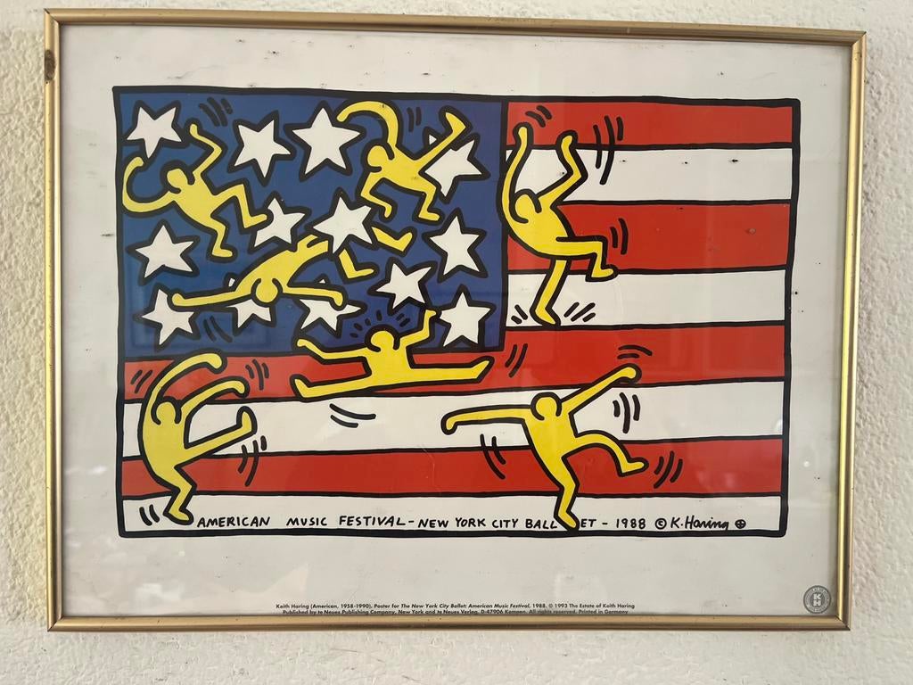 Keith Haring poster, Ophalen of Verzenden