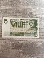 5 gulden 1966 UNC-, Postzegels en Munten, Bankbiljetten | Nederland, Ophalen of Verzenden, 5 gulden