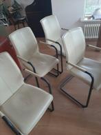 4 lederen eettafel stoelen Bert Plantagie Tara, Ophalen, Vijf, Zes of meer stoelen