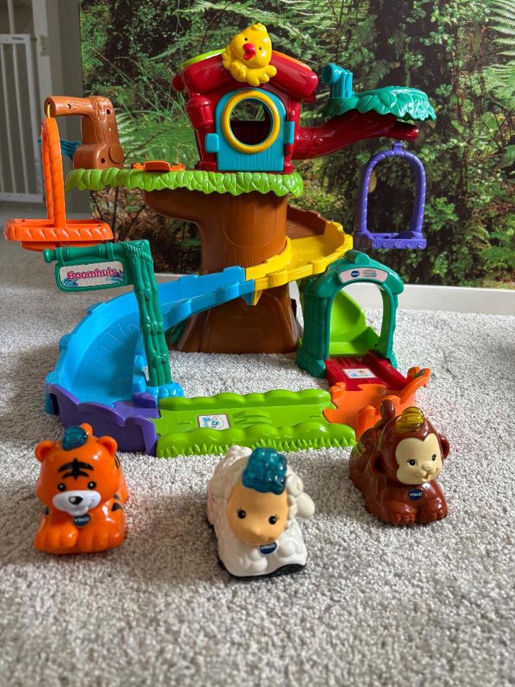 Vtech Zoef Zoef boomhuis incl diertjes, Kinderen en Baby's, Speelgoed | Vtech, Zo goed als nieuw, 2 tot 4 jaar, Ophalen of Verzenden