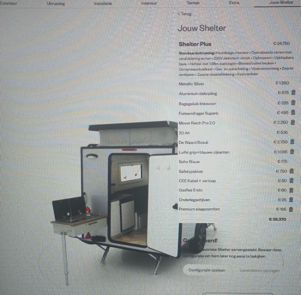 kip shelter plus, Caravans en Kamperen, Caravans, Particulier, tot en met 2, 500 - 750 kg, Standaardzit, Kip, Lengtebed, tot 4 meter