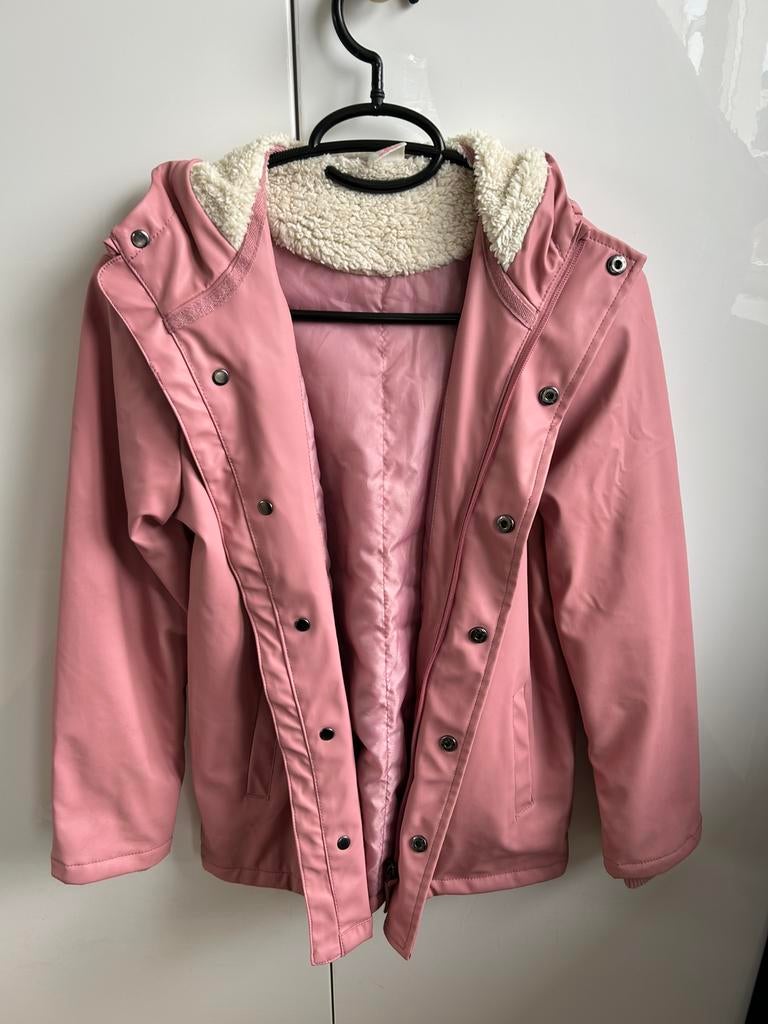 Regenjas rose Hema zgan maat 146/152, Ophalen of Verzenden, Zo goed als nieuw