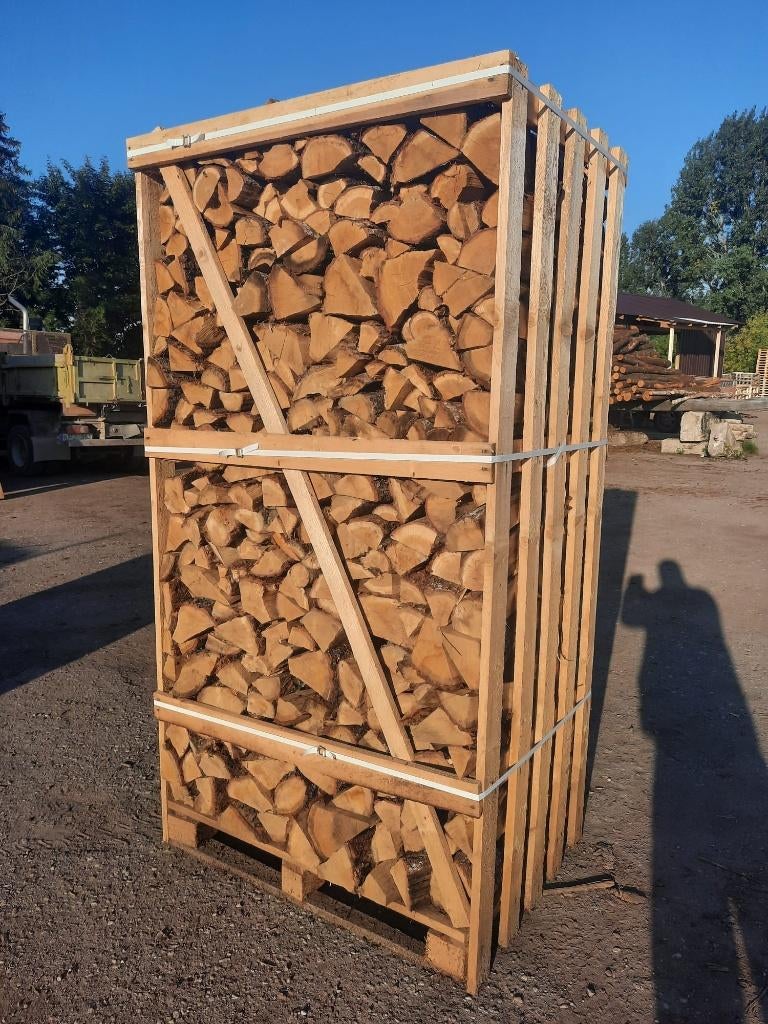 Eiken haardhout ovengedroogd direct stoken, 3 tot 6 m³, Ophalen, Eikenhout, Blokken