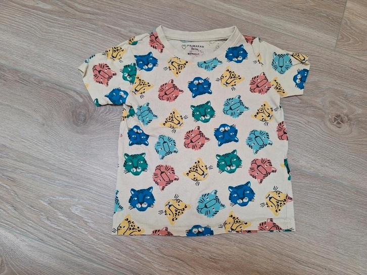 Kind print shirt korte mouw Primark - maat 92, Kinderen en Baby's, Kinderkleding | Maat 104, Gebruikt, Jongen of Meisje, Shirt of Longsleeve