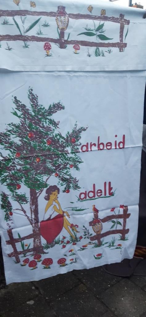 overhanddoek Arbeid adelt echt een vintage item, Ophalen of Verzenden