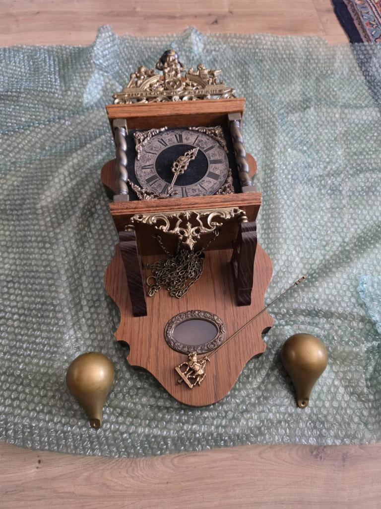 Zaanse klok , goed onderhouden en werkt perfect!, Antiek en Kunst, Ophalen of Verzenden