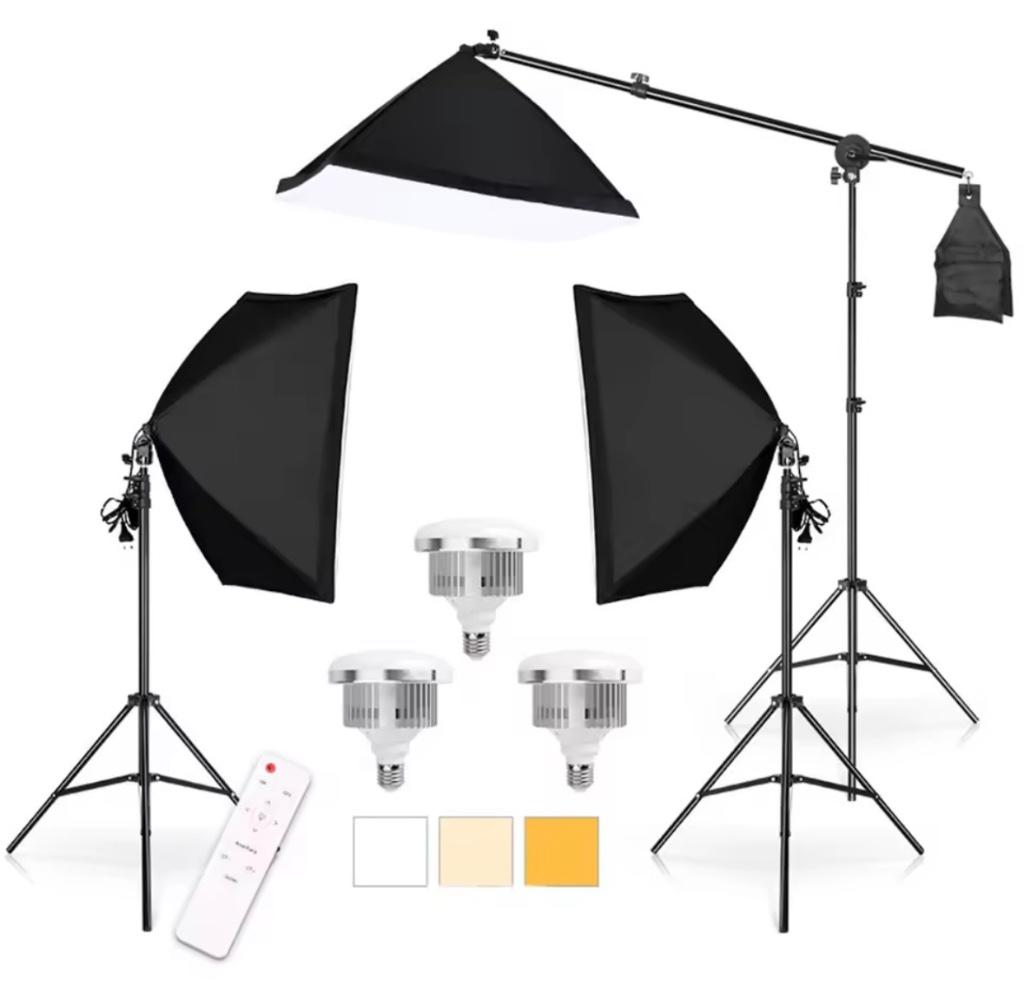 Complete fotostudio met greenscreen, Ophalen of Verzenden, Zo goed als nieuw, Complete fotostudio