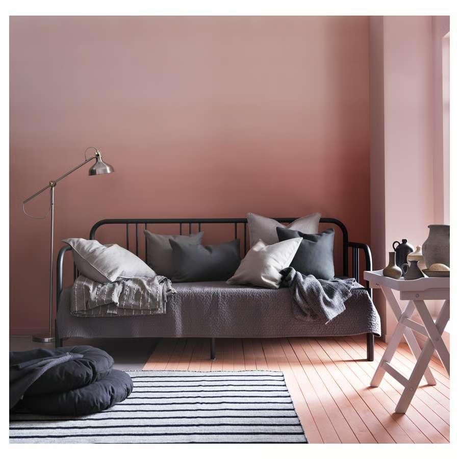 Bed Bank FYRESDAL van Ikea, Ophalen, Zo goed als nieuw, Tweepersoons, Hout